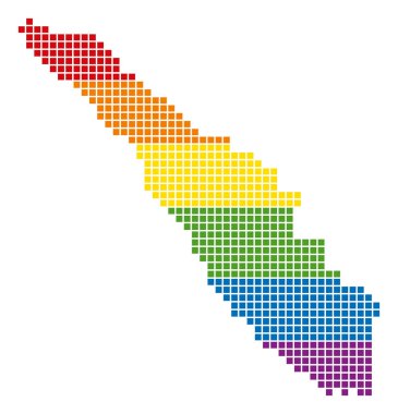 Spektrum piksel Lgbt Sumatra Adası Haritası