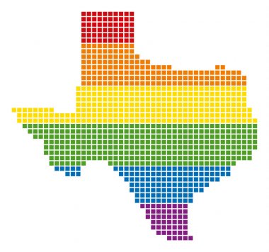 Spektrum piksel Lgbt Texas harita