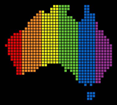 LGBT Avustralya harita noktalı spektrum