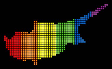 LGBT Kıbrıs Adası harita noktalı spektrum