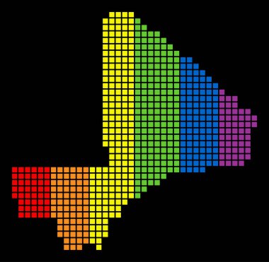 LGBT Mali harita noktalı spektrum