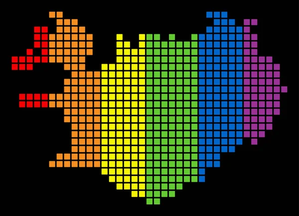LGBT İzlanda harita noktalı spektrum