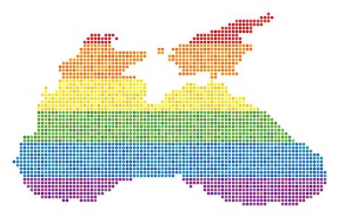 LGBT siyah deniz harita noktalı spektrum