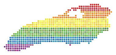 LGBT Ontario Gölü harita noktalı spektrum