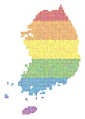LGBT Güney Kore harita noktalı spektrum