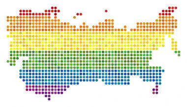 LGBT SSCB harita noktalı spektrum