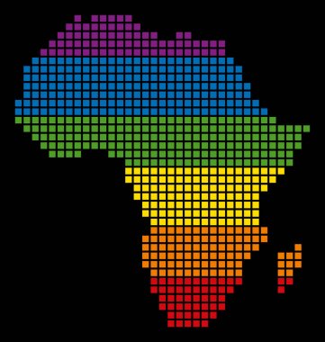 Spektrum piksel Lgbt Afrika harita