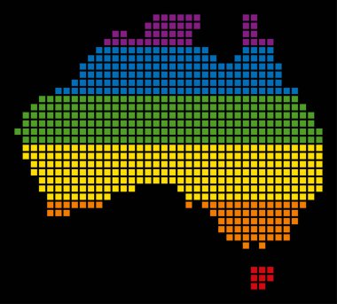 Spektrum piksel Lgbt Avustralya harita