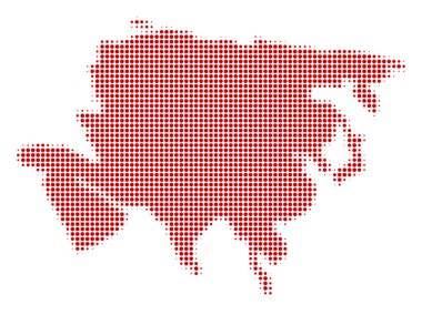 Asya harita noktalı resim simgesi