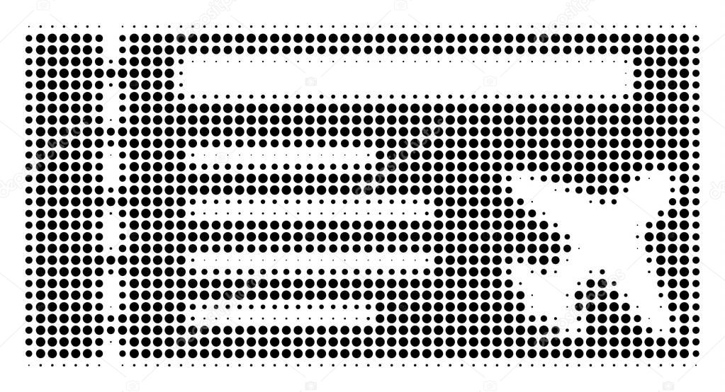 Airticket Halftone Icon