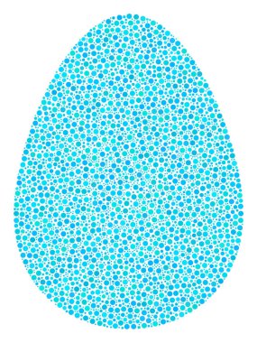 Küçük daire yumurta mozaiği