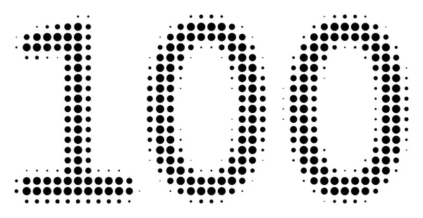 100 піктограм тексту напівтону — стоковий вектор