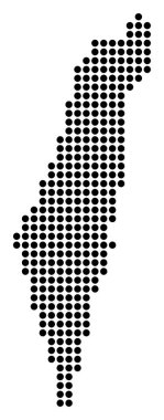 Noktalı piksel İsrail Haritası