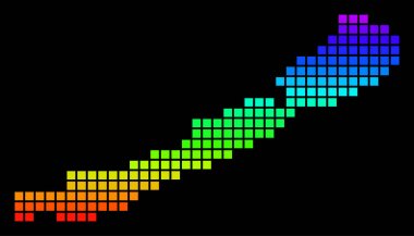 Spektrum piksel Balaton Gölü harita noktalı