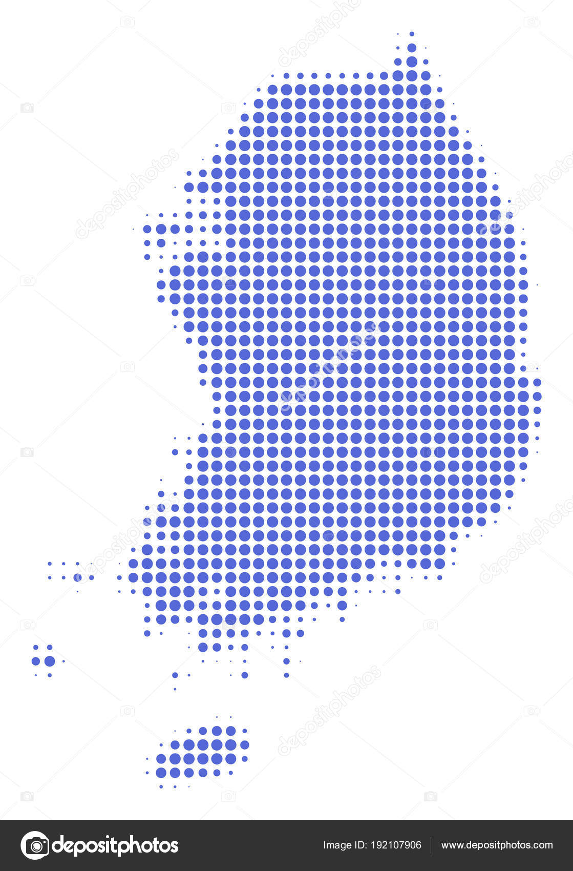 South Korea Map Halftone Icon — Stock Vector © ahasoft #192107906