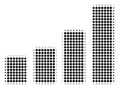 Çubuk grafik noktalı resim simgesi
