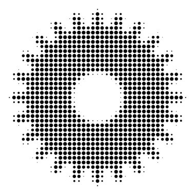 Karikatür noktalı resim simgesi