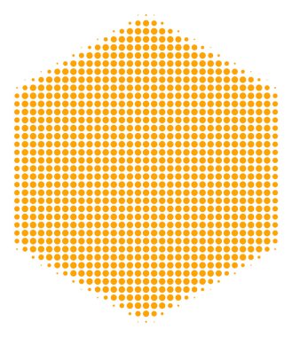 Dolu altıgen noktalı resim simgesi