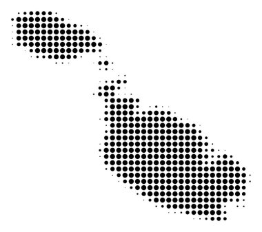 Malta Island harita noktalı resim simgesi