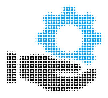 Mekanik vites hizmet el noktalı resim simgesi