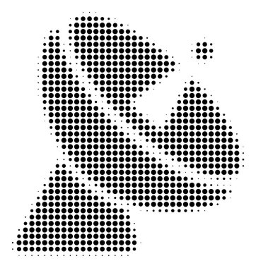 Radyo teleskop noktalı resim simgesi