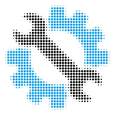 Hizmet araçları noktalı resim simgesi