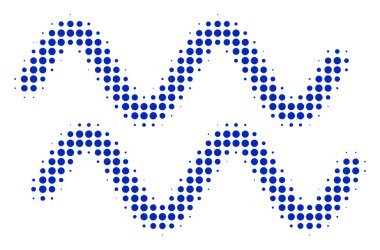 Sinusoid dalgalar noktalı resim simgesi