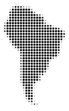 Güney Amerika harita noktalı resim simgesi