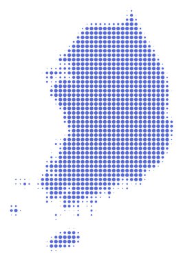 Güney Kore harita noktalı resim simgesi