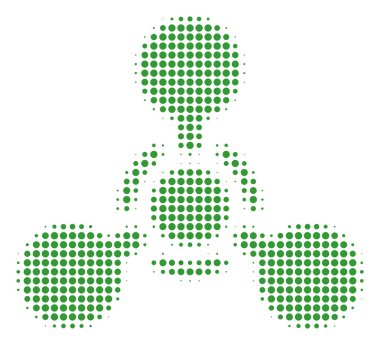 Kitle imha silahı sinir Ajan kimyasal savaş noktalı resim simgesi