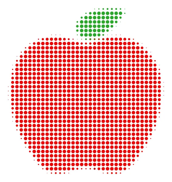 Apple félárnyék ikonra — Stock Vector