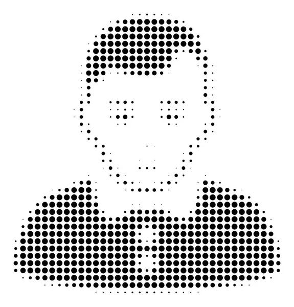 Икона "Boy Halftone" — стоковый вектор