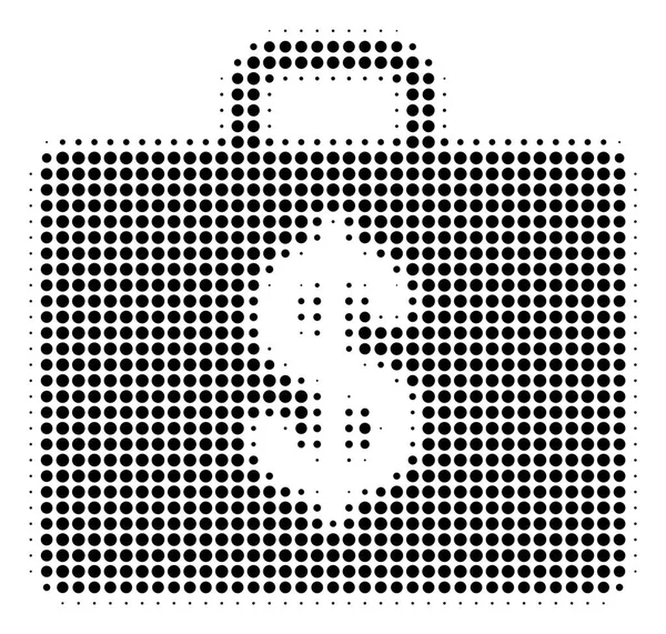 Analyse de rentabilisation Halftone Icon — Image vectorielle