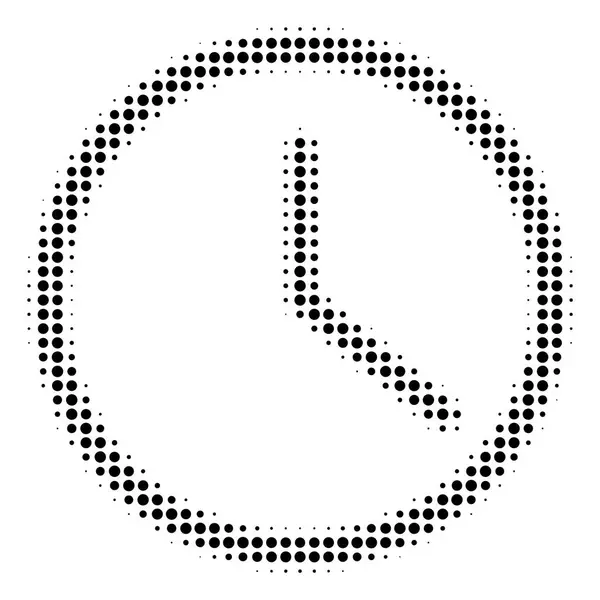 Horloge demi-ton Icône — Image vectorielle