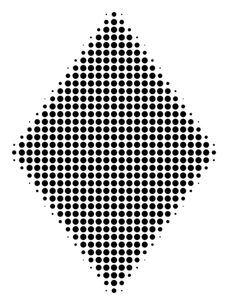 Rhombus rempli Halftone Icône — Image vectorielle