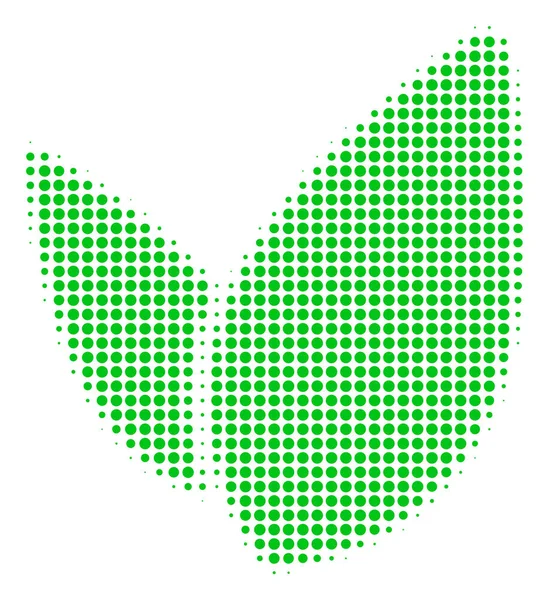 Blommig Sprout halvton ikonen — Stock vektor