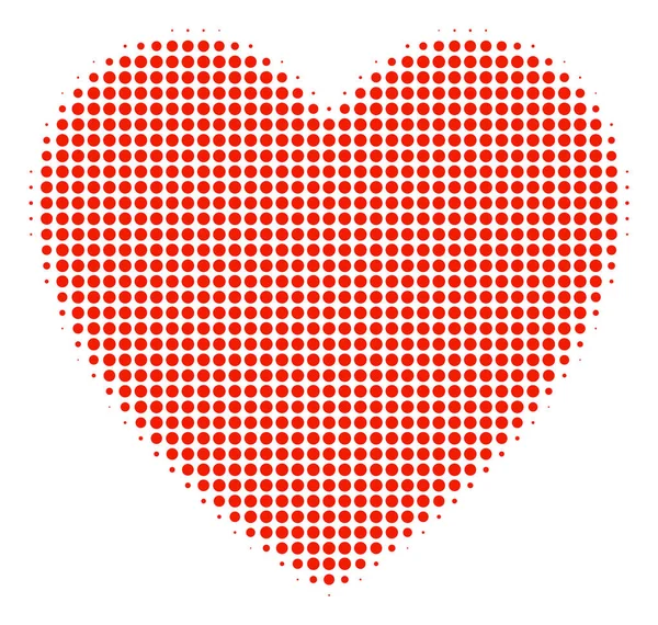 Love Heart Halftone Icon — Stock Vector