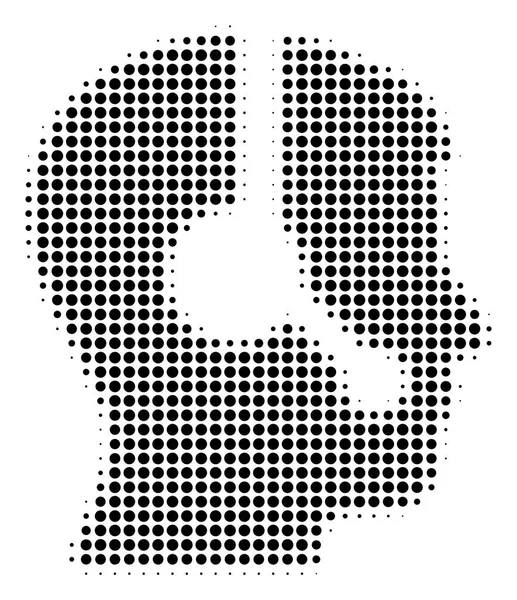 Operador Halftone Icon —  Vetores de Stock