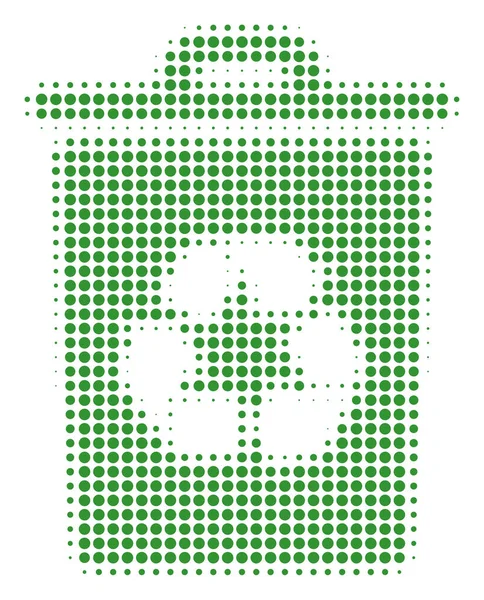 하프톤 빈 아이콘을 재활용 — 스톡 벡터