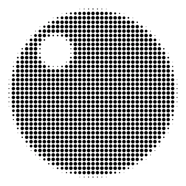 Sphere Halftone Icon — Stock Vector