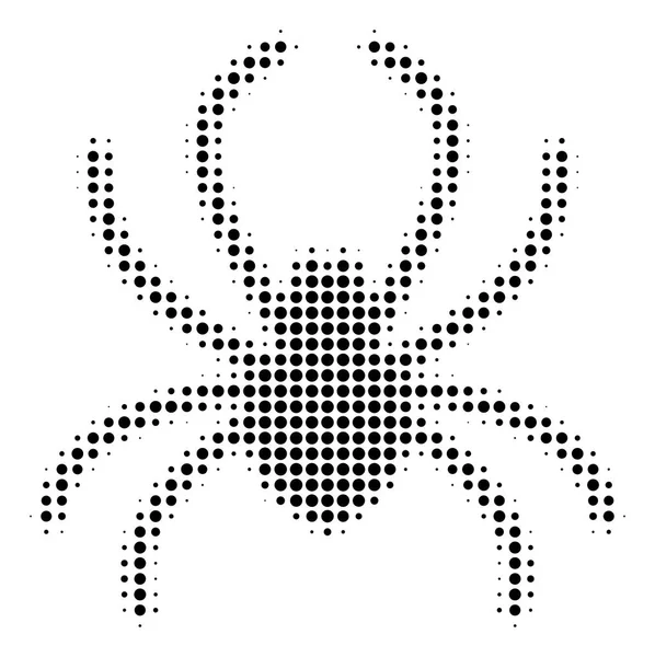 Pavouk polotónů ikona — Stockový vektor