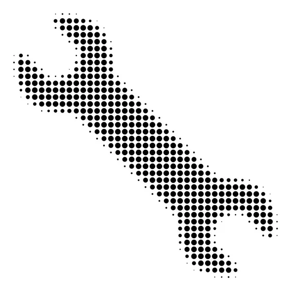 Llave Icono de medio tono — Archivo Imágenes Vectoriales