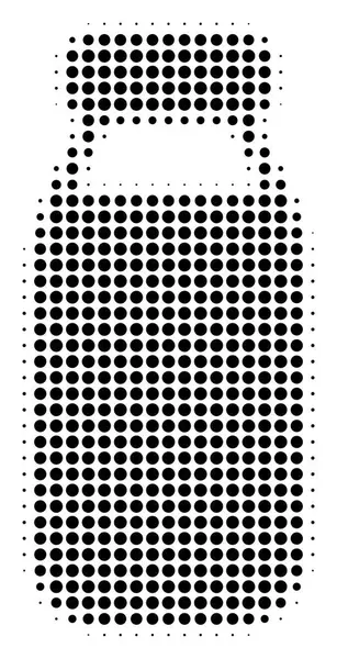 Fles Halftone pictogram — Stockvector