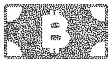 Bitcoin nakit banknot kolaj nokta