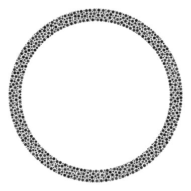 Daire kabarcık kolaj nokta