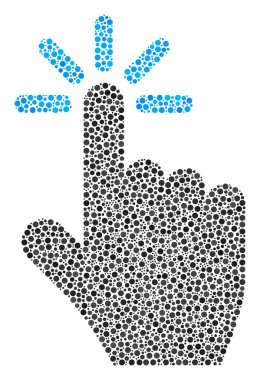 Küçük daire mozaiği tıklatın