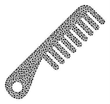 Küçük daire tarak kolaj