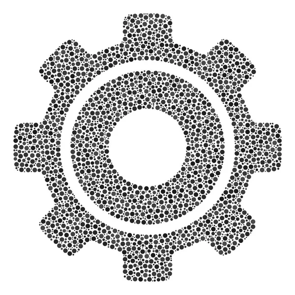 COG mozaika malých kroužků — Stockový vektor