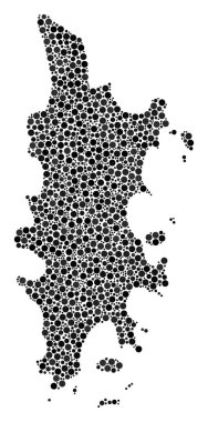 Küçük daire Phuket harita mozaiği