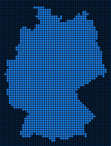 Dot-Deutschland-Karte — Stockvektor